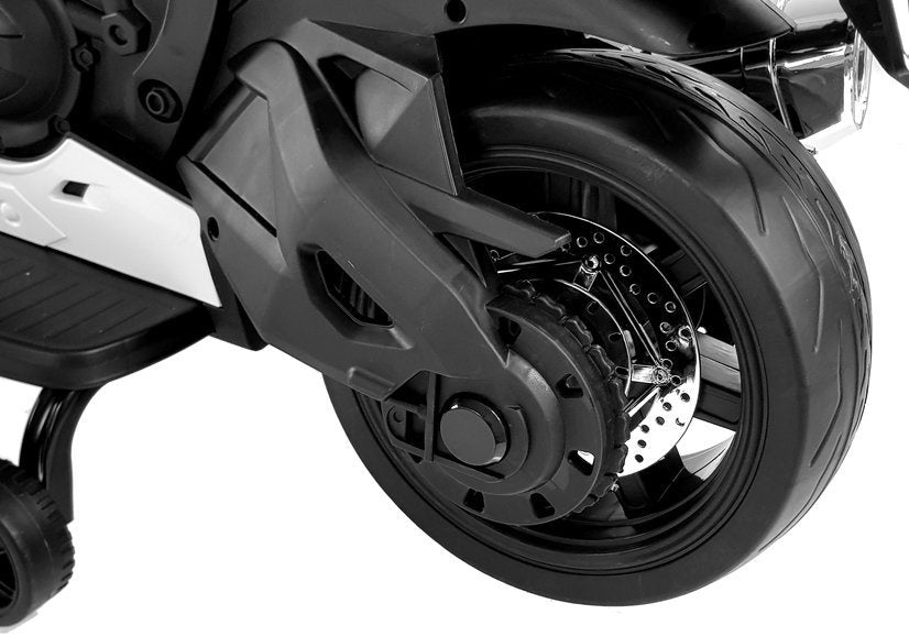 Dětský motor na akumulator TR1603 s realistickými prvky bílý