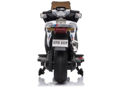 Dětský motorek na akumulator XMX609 s bočními kolečky bílý