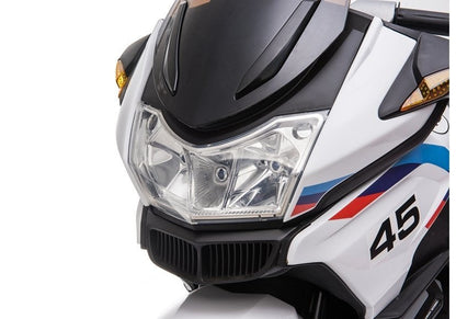 Dětský motorek na akumulator XMX609 s bočními kolečky bílý