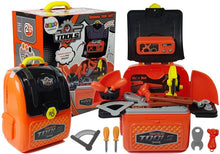 Dětský nářaďový set v batohu s pracovním stolem 40 cm
