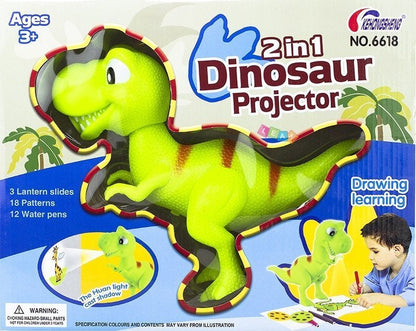 Dětský projektor Dinosaurus 2v1 – s fixy a omalovánkami
