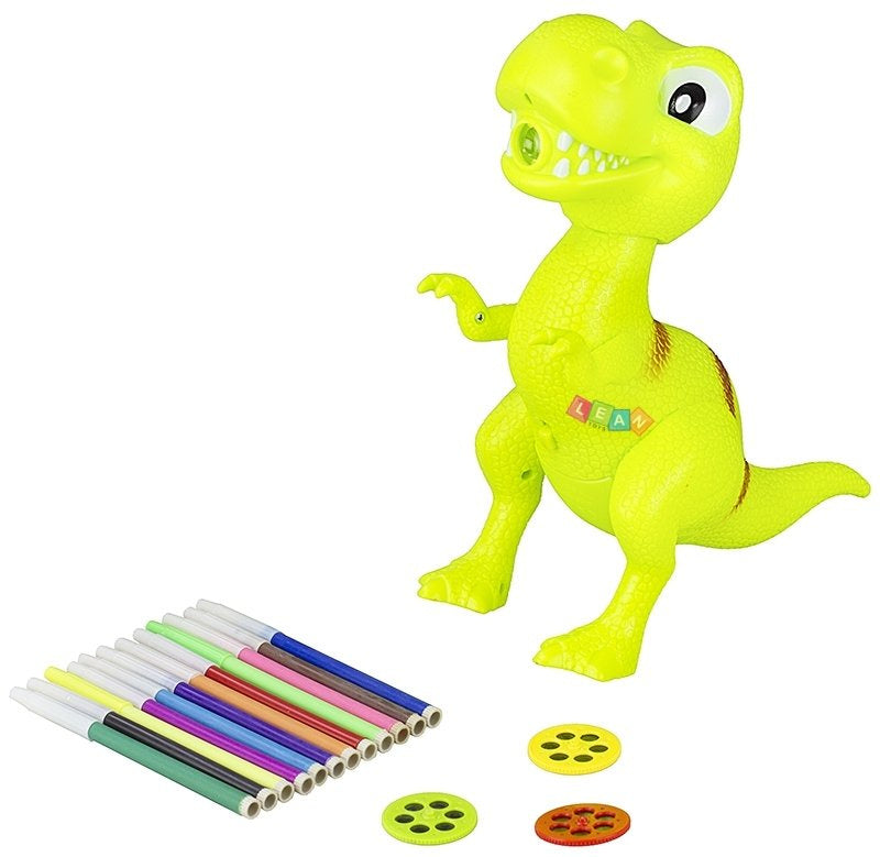 Dětský projektor Dinosaurus 2v1 – s fixy a omalovánkami