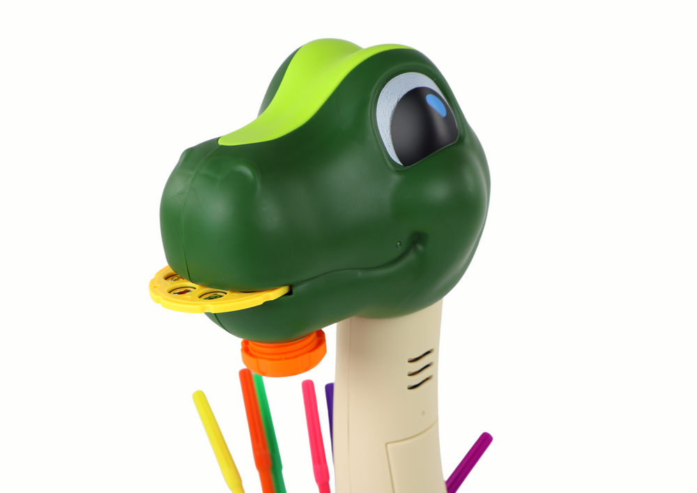 Dětský projektor dinosaurus se zvuky a kreslicími potřebami