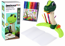 Dětský projektor dinosaurus se zvuky a kreslicími potřebami