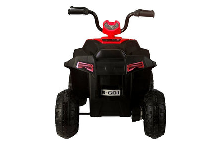 Dětský quad na akumulátor S601 EVA kola LED světla červený