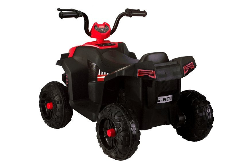 Dětský quad na akumulátor S601 EVA kola LED světla červený