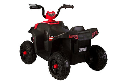 Dětský quad na akumulátor S601 EVA kola LED světla červený