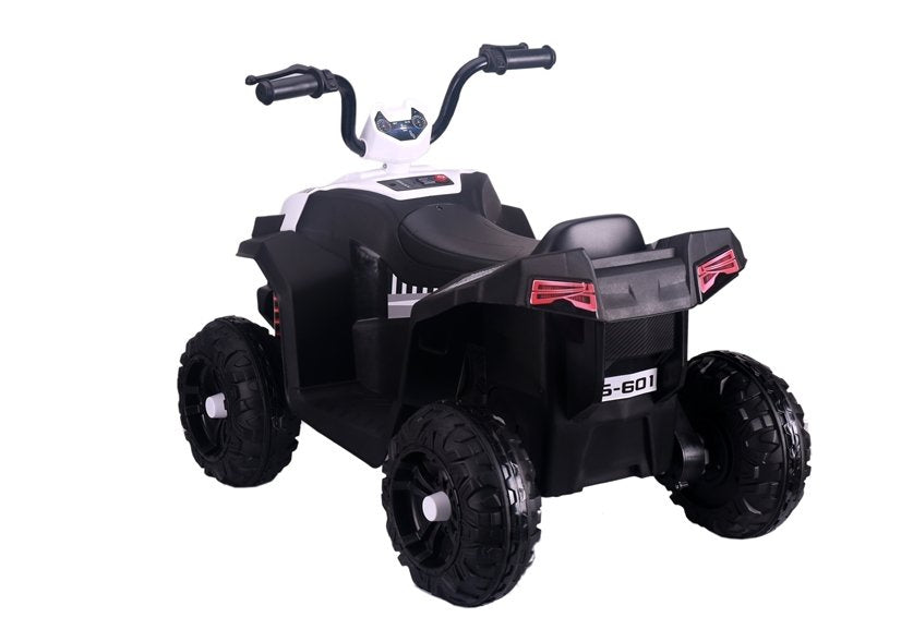 Dětský quad na akumulátor S601 s LED světly a EVA koly bílý