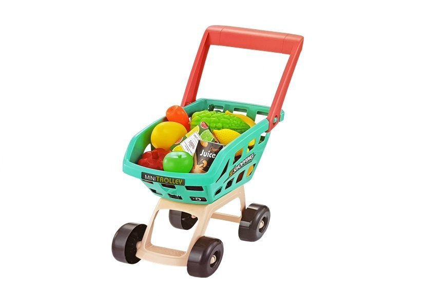 Dětský supermarket s košíkem váhou a čtečkou karet 47 dílů