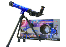 Dětský teleskop se stativem zvětšení 20x 30x 40x modrý