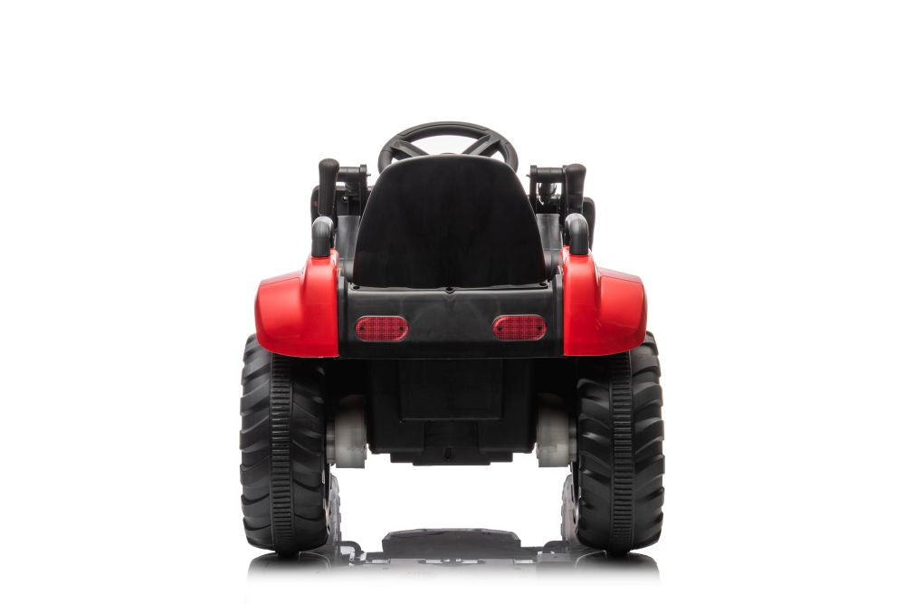 Dětský traktor na akumulátor s lžící BW X002A červený