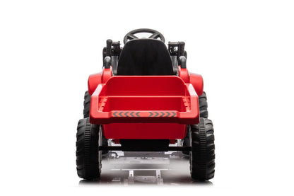 Dětský traktor na akumulátor s lžící BW X002A červený