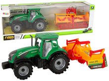 Dětský traktor s kultivátorem na setrvačník zelený