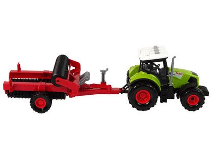 Dětský traktor s kultivátorem – světla zvuky | zelený