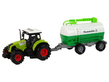Dětský traktor s přívěsem cisternou – se zvuky | zelený