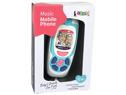 Dětský vzdělávací telefon – s melodiemi a zvuky | modrý