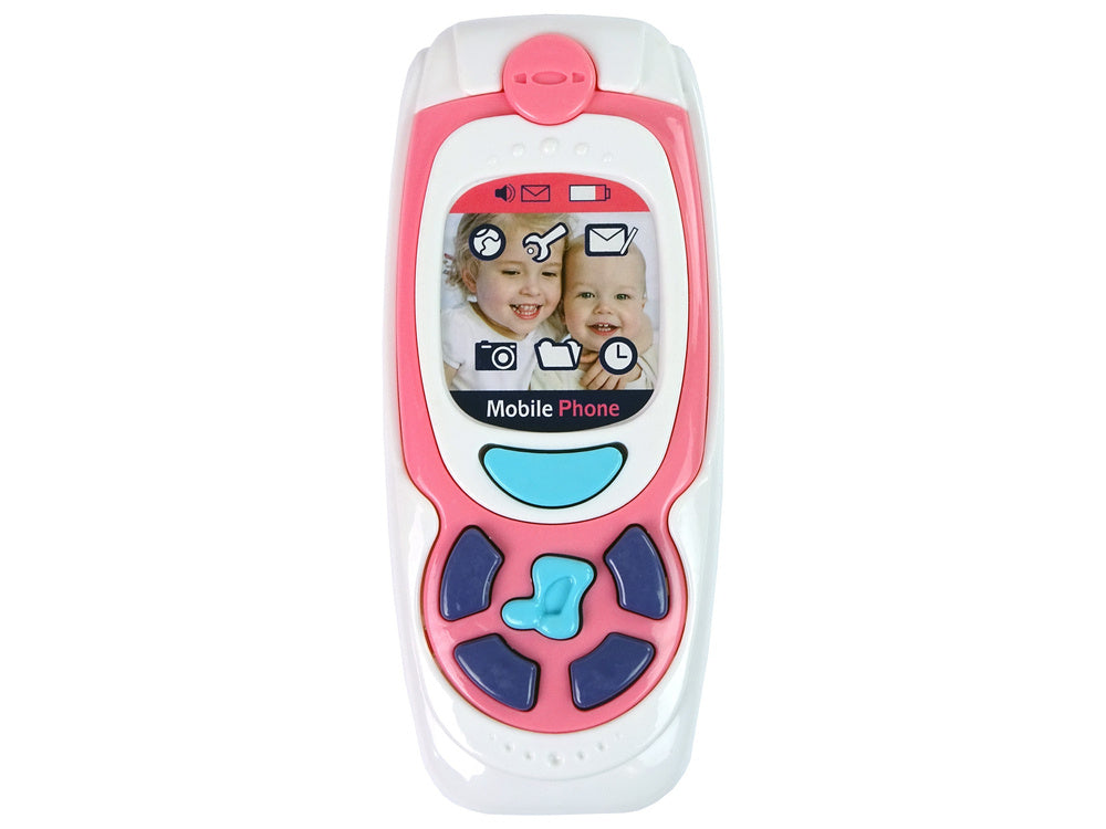 Dětský vzdělávací telefon – s melodiemi a zvuky | růžový