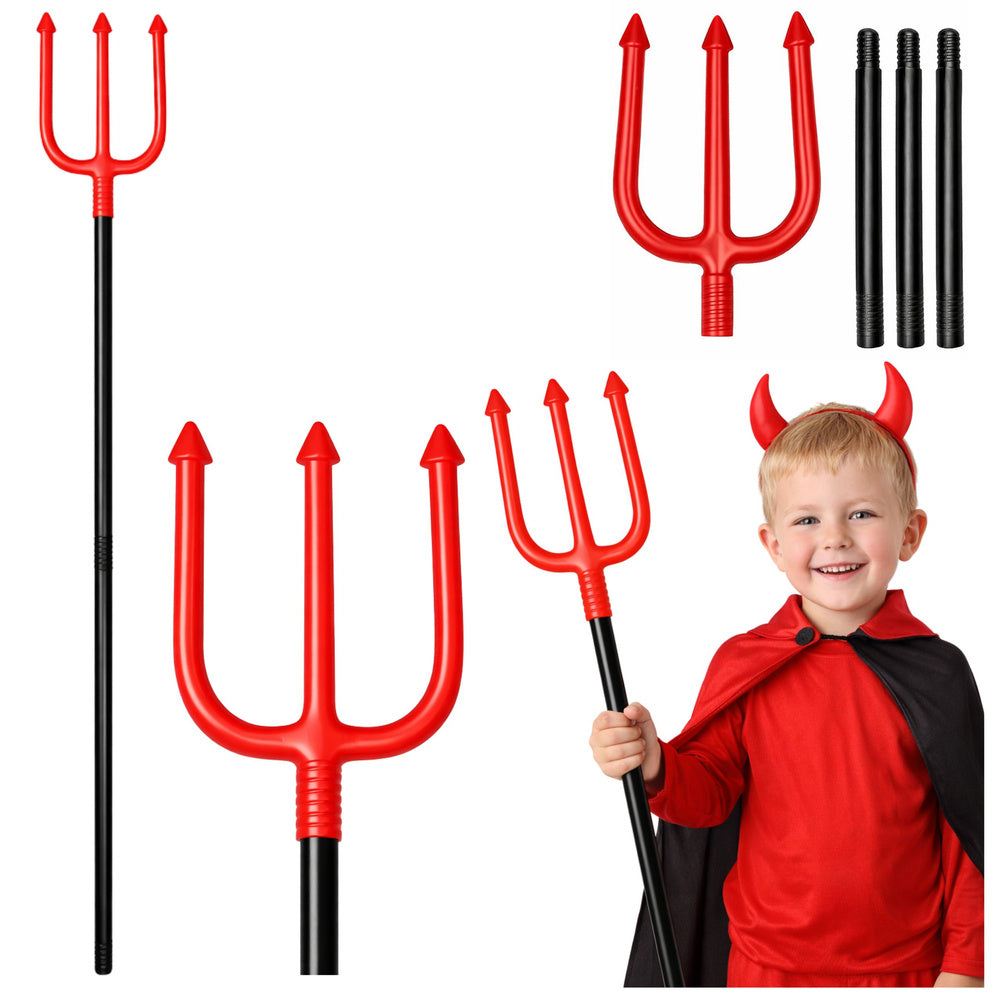 Diablov trojzubec Halloween kostýmový rekvizit 112 cm