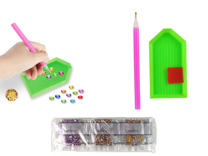 Diamantové samolepky zvířátka – kreativní mozaika set