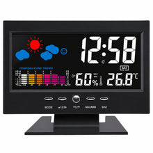 Digitální hodiny s teploměrem a vlhkoměrem – LED meteorologická stanice