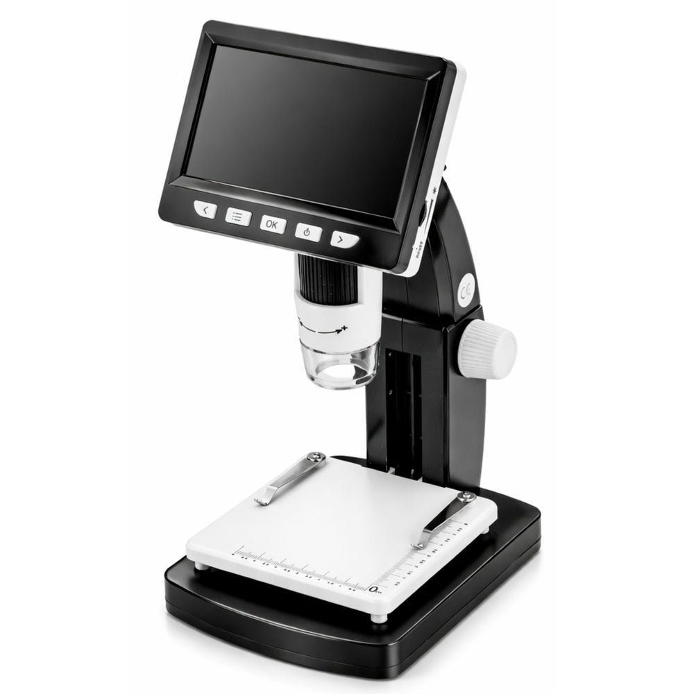 Digitální mikroskop s 4,3" LCD displejem, USB a LED – 1000x zvětšení