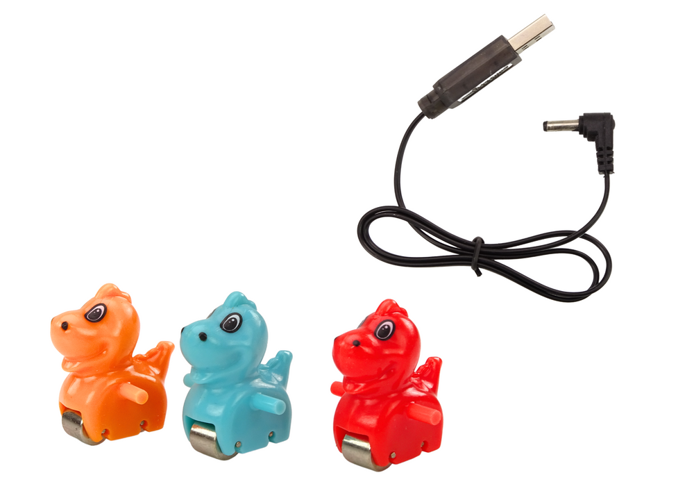 Dinosauří dráha se skluzavkou a schodky – se světly a zvuky