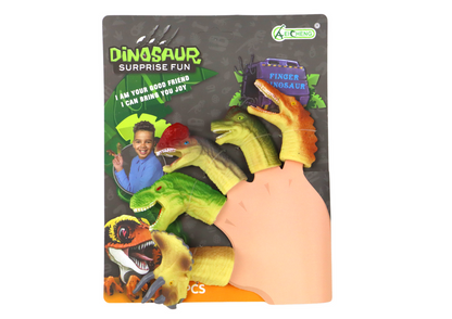 Dinosauří prstové loutky – gumové senzorické 5 kusů