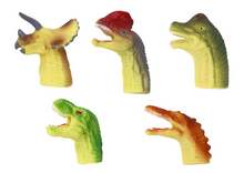 Dinosauří prstové loutky – gumové senzorické 5 kusů