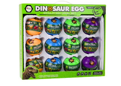 Dinosauří vajíčka k rozkládání 12 kusů sada barevné