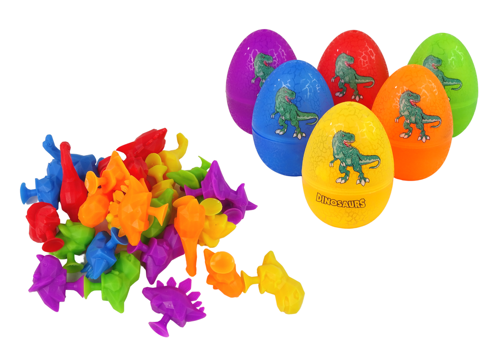 Dinosauří vajíčka s figurkami – 6 vajec 30 figurek