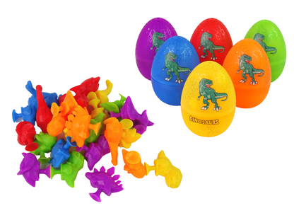 Dinosauří vajíčka s figurkami – 6 vajec 30 figurek