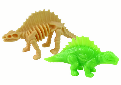 Dinosauří vejce s figurkami – 9 cm průhledné | 2 ks