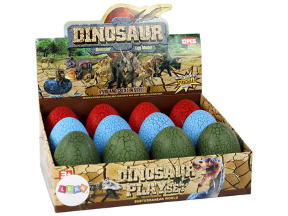 Dinosauří vejce s figurkou 9cm 3 barvy na výběr