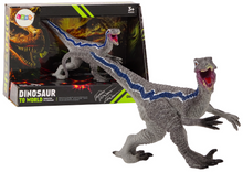 Dinosaurus figurka Velociraptor sběratelská šedá