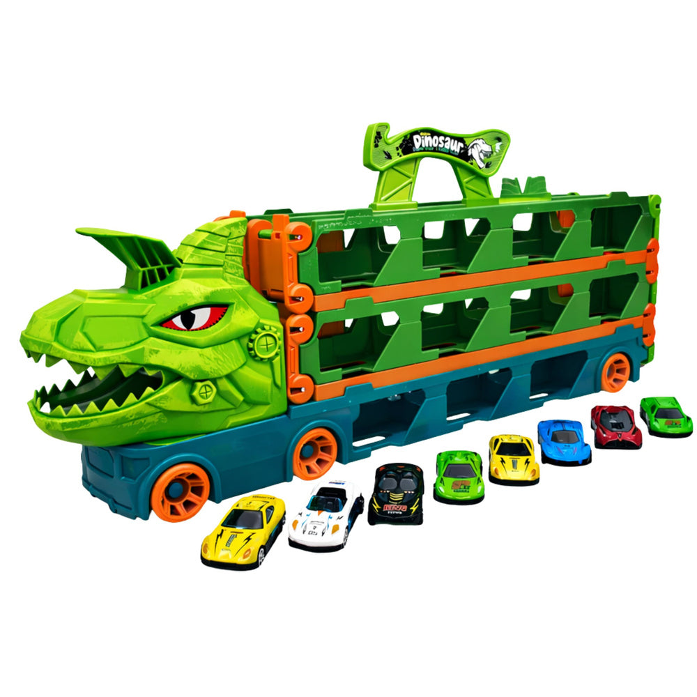 Dinosaurus kamion s odpružením a dráhou 4v1 – transporter