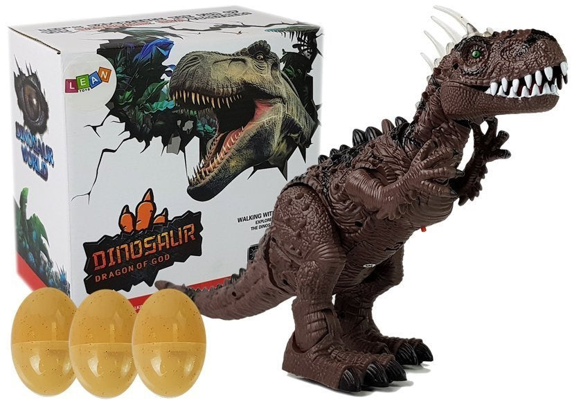 Dinosaurus na baterie – s projektorem a zvuky | hnědý