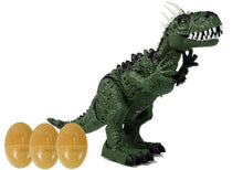 Dinosaurus na baterie s projektorem a zvuky pohyblivý zelený