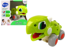 Dinosaurus na kolečkách – s pohyblivou pusou | zelený