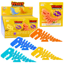 Dinosaurus puzzle fidget 3D – ohebný antistresový | mix barev