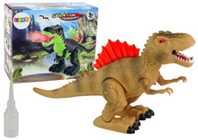 Dinosaurus s vodní párou a světly – na baterie | hnědý