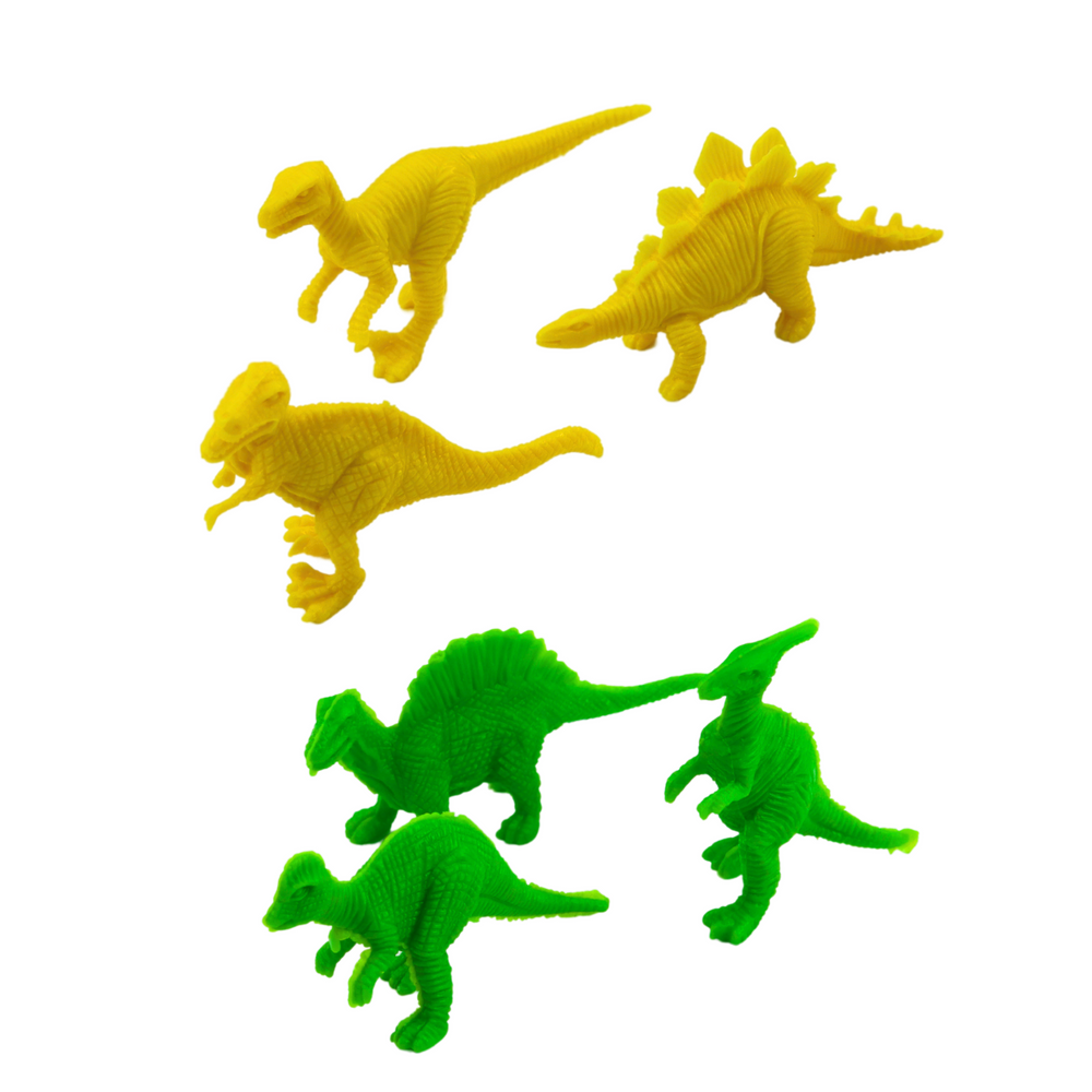 Dinosaurus se zvuky a malými figurkami pohyblivý zelený