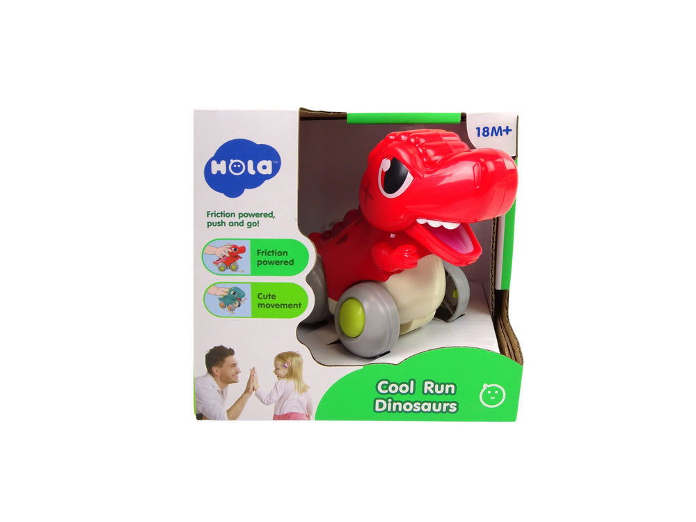 Dinosaurus T Rex na kolečkách – s pohyblivou čelistí | červený
