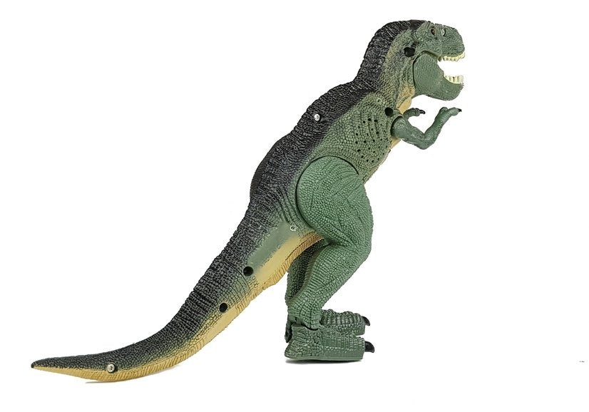 Dinosaurus Tyrannosaurus na baterie – chodící se zvuky | zelený