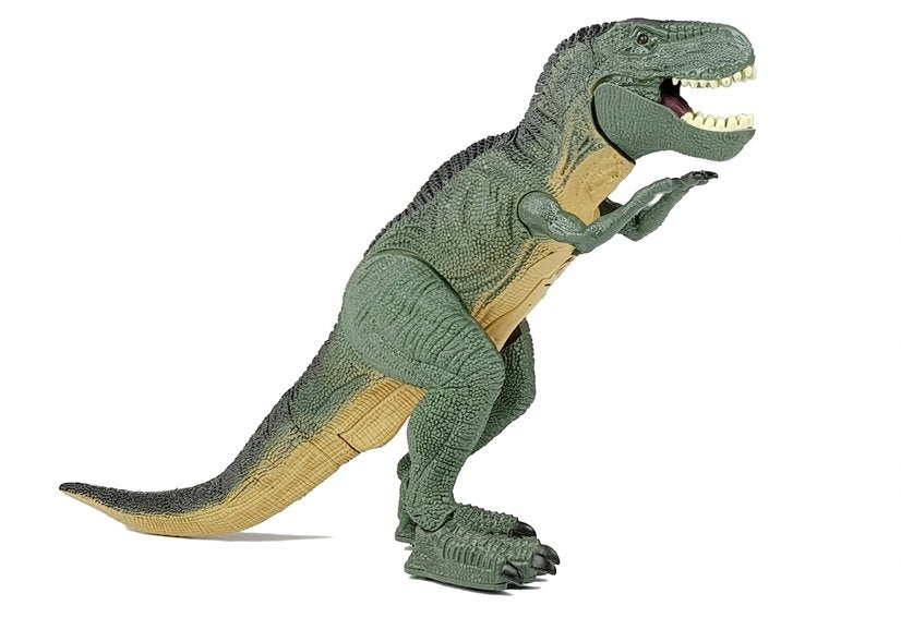 Dinosaurus Tyrannosaurus na baterie – chodící se zvuky | zelený