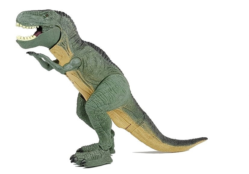 Dinosaurus Tyrannosaurus na baterie – chodící se zvuky | zelený