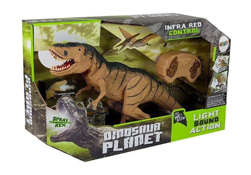 Dinosaurus Tyrannosaurus Rex na dálkové ovládání s párou a světly