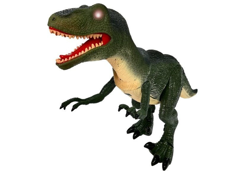 Dinosaurus Velociraptor chodící s ryczením a světelnými efekty