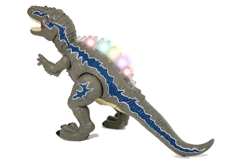 Dinozaur na dálkové ovládání Tyrannosaurus se světly šedý