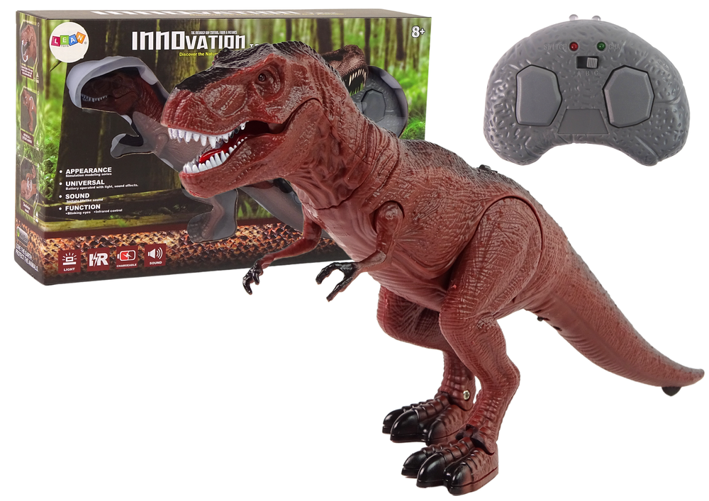 Dinozaur T Rex na dálkové ovládání – se zvuky na baterie