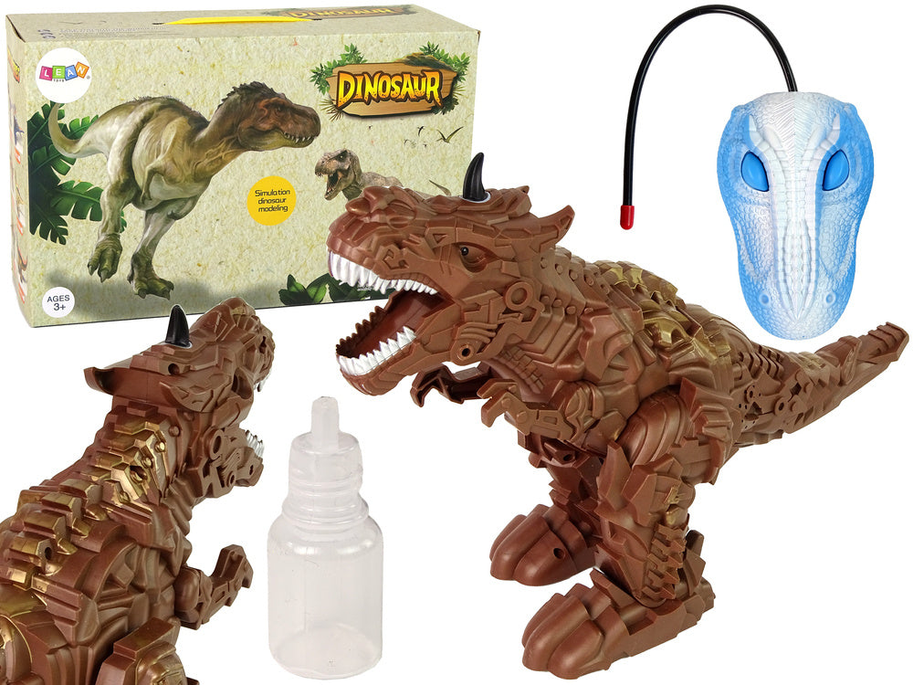 Dinozaurus na dálkové ovládání – s vodní párou | hnědý
